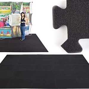 Interlocking Carpet Tiles - Black (OMAC-630)
